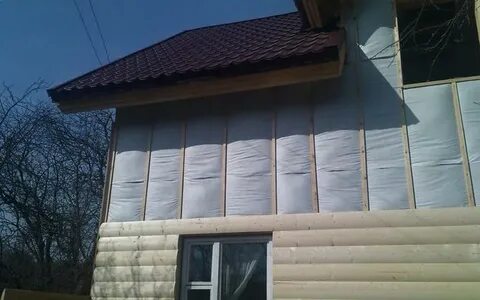 Утеплитель фасада деревянного дома