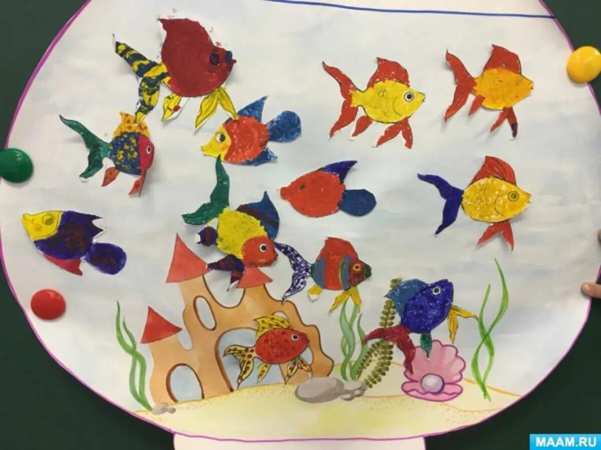 Рисование рыбки в младшей группе. Рыбки в аквариуме рисование в средней группе. Рисование в младшей группе на тему рыбы. Рисование аквариум с рыбками старшая группа.