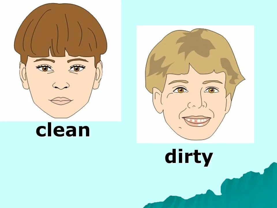 Opposite clean. Clean Dirty. Clean and Dirty for Kids. Clean Flashcard. Clean Dirty picture for Kids.