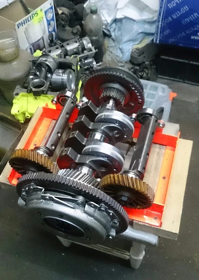 5. Шестерни балансировочных валов ваз 11113. 4. Установка балансиров. 4.