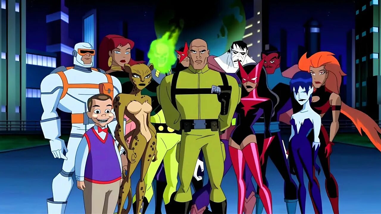 Про суперзлодеев. Justice League Unlimited злодеи. "Batman Beyond"-лига справедливости.