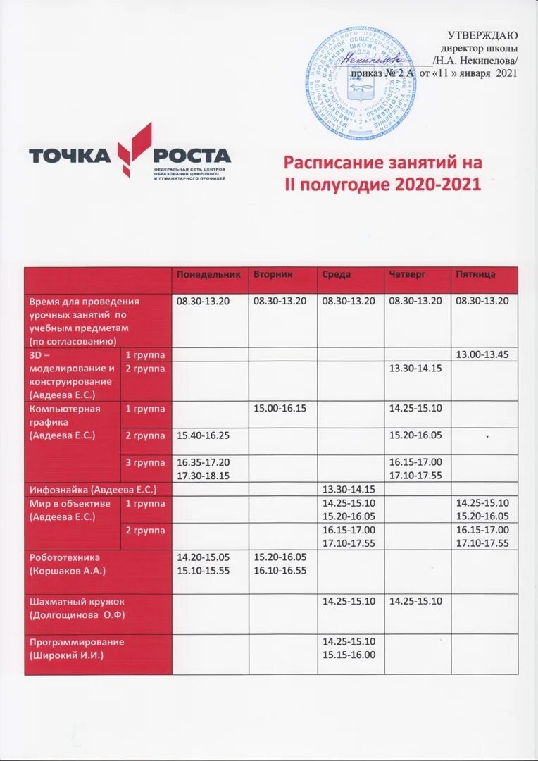 Внеурочная программа по физике точка роста. Расписание точка роста. Расписание точки роста в школе. График работы точка роста. График работы центра точка роста.