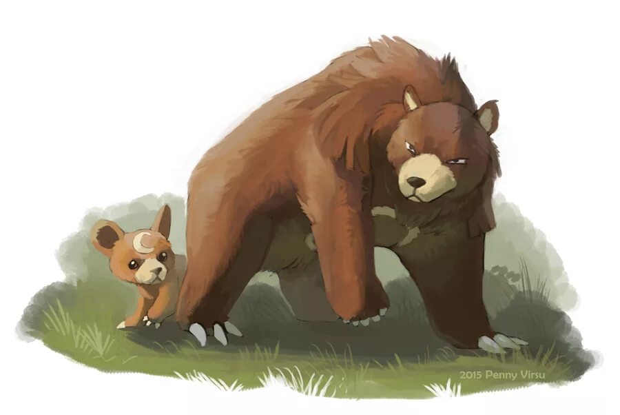 A bear can go