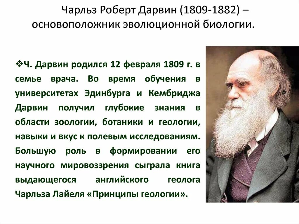 Ученые теория дарвина. Чарлз Дарвин открытие в биологии.