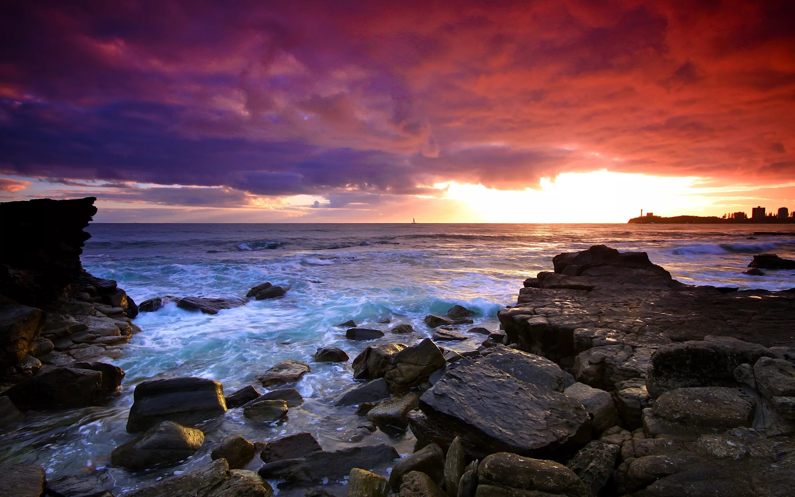 Красивые картинки на обои. Морской заповедник Саут-Уотер-Кей,. Закат на море. Природа море. Красивые морские пейзажи.