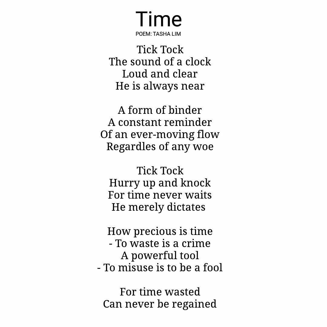 You are short of time. About poems. Poem about poem. Poems for children. Poems in English for pupils.