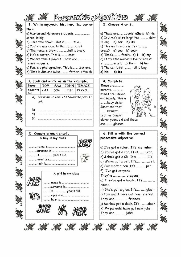 Притяжательные местоимения в английском языке worksheets. Mine hers ours theirs worksheets. Притяжательные местоимения worksheets for kids. His her worksheet. His her упражнения.