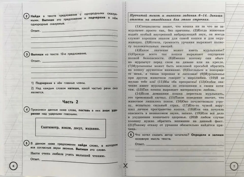 Впр по русскому текст про белок. Впр типовые задания 4 класс русский.