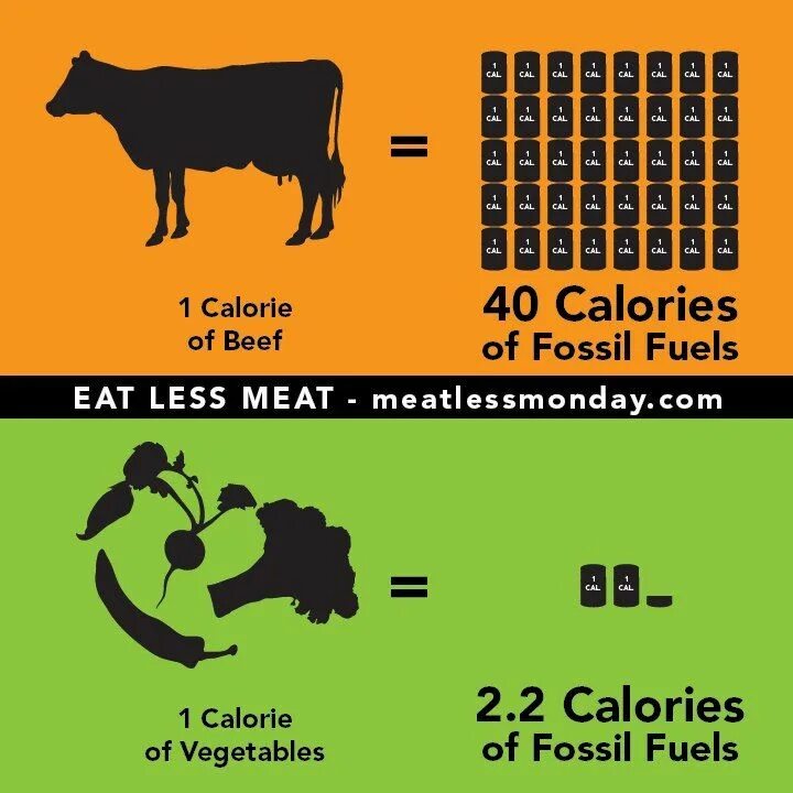 Eat less meat. Eat at less meat.