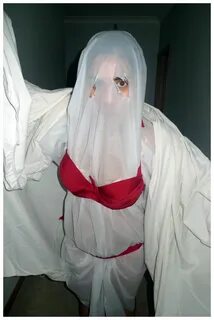 Boobs ghost costume.