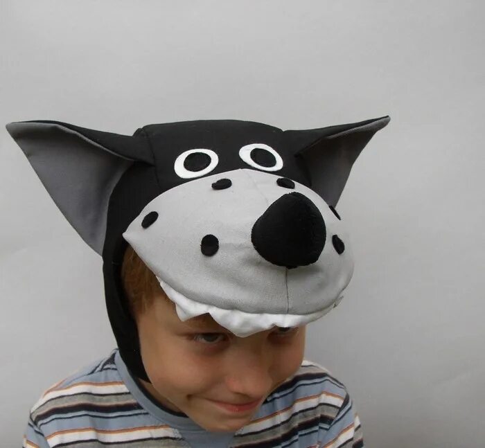 Шапка 'волк'. Костюм волка. Шапочка волка. Шапка мужская волк. Шапка волчья голова.