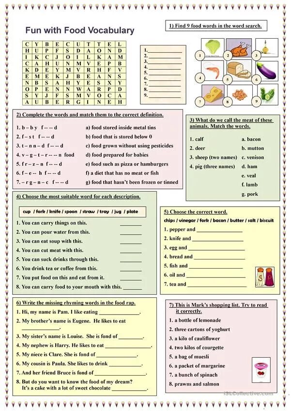 Vocabulary задания. Vocabulary Worksheets Intermediate. English Worksheets food. Food Vocabulary. Reading about food