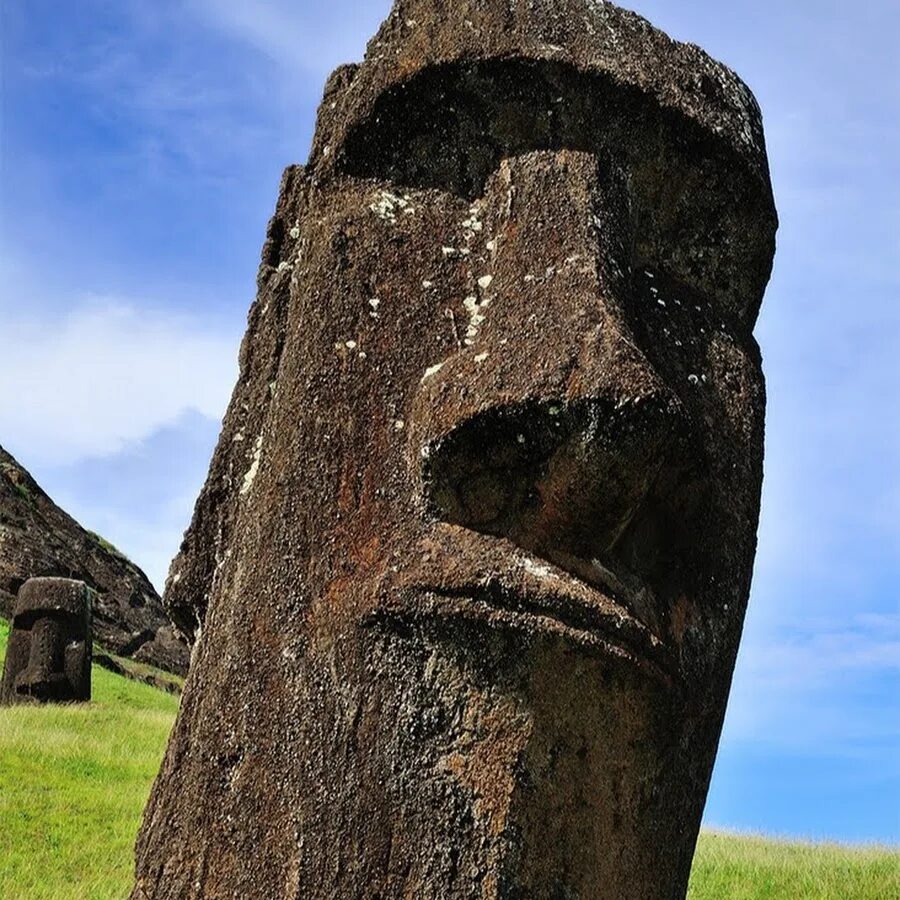 Каменные истуканы острова Пасхи. Каменные статуи острова Пасхи. Статуи Моаи. Идолы острова Пасхи.