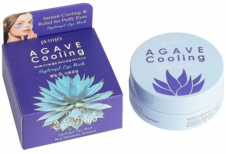 Petitfee Agave Cooling Hydrogel Eye Mask. Патчи для глаз Agave Cooling. Petitfee маска гидрогелевая с экстрактом Агавы - Agave Cooling Hydrogel face Mask, 32г. Petitfee Agave Cooling Hydrogel Eye Mask Eye Patch. Патчи с кофеином