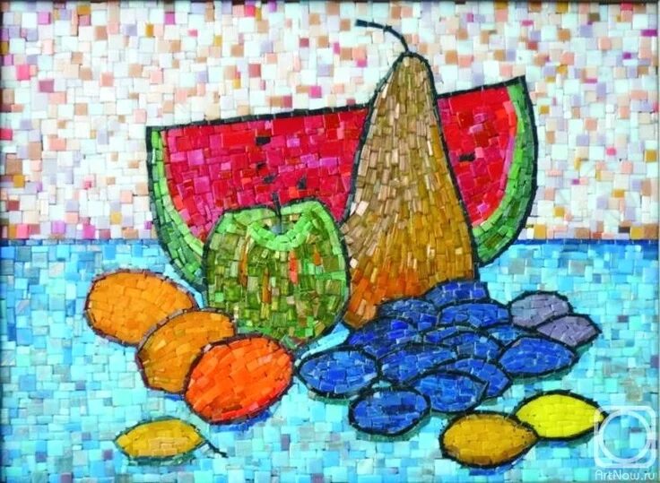 Техники выполнения мозаики. Мозаика живопись. Натюрморт в технике мозаика. Рисование мозаики. Натюрморт в стиле мозаики.