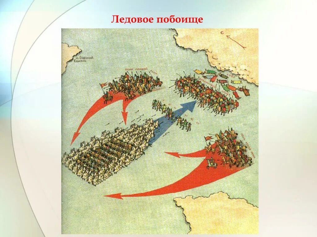 Ледовое побоище построение войск. Ледовое побоище 1242. Схема битвы на Чудском озере.