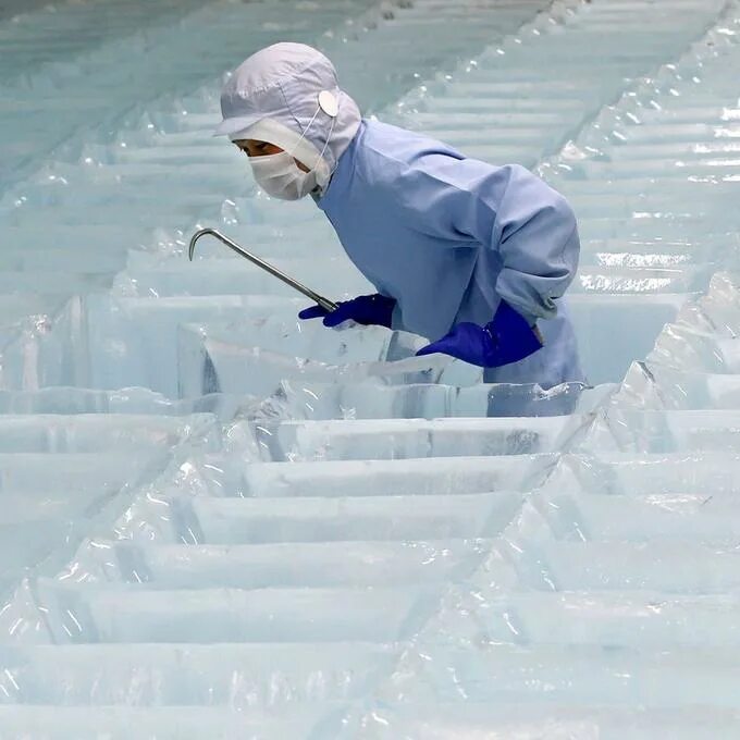 Ice factory. Ice factory