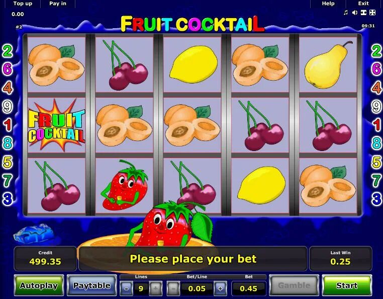 Игровой автомат fruit cocktail fruit cocktail topslots