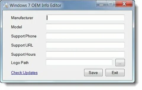 Edit information