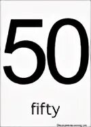 Сто пятьдесят число. Number 50. Fifty Flashcard. 50 (Число). 50 Flashcard.