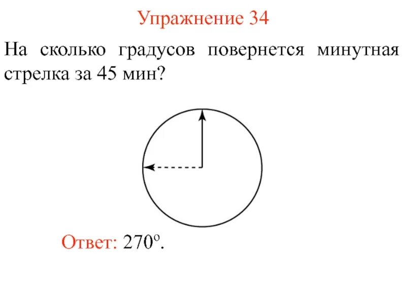 На какой угол повернётся часовая стрелка за 6 часов. Минутная стрелка за 15 минут. Пятнадцатое задание огэ математика. Наглядная геометрия 2 класс задания. Угол 270 градусов.
