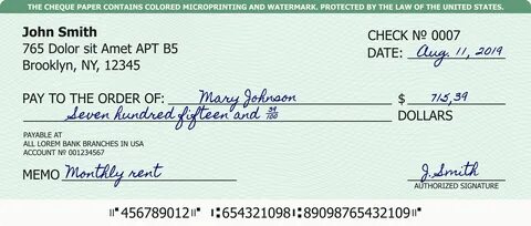 Order checks