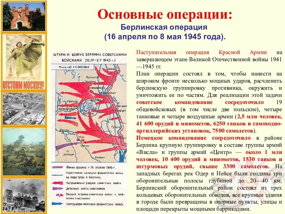 Основные военные операции Великой Отечественной войны 1941-1945. Военные операции СССР В Великой Отечественной войне таблица. Крупнейшие военные операции Великой Отечественной войны кратко. Наступательные операции 1945 года