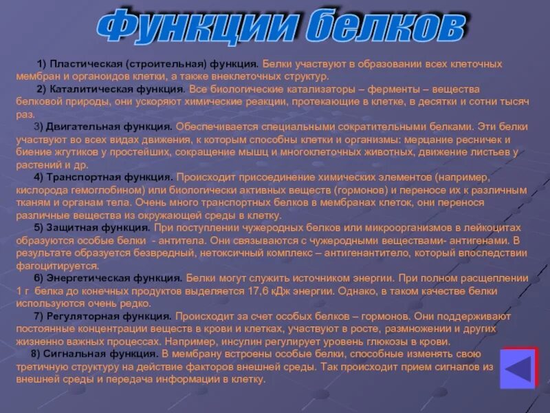 Белок выполняющий строительную функцию