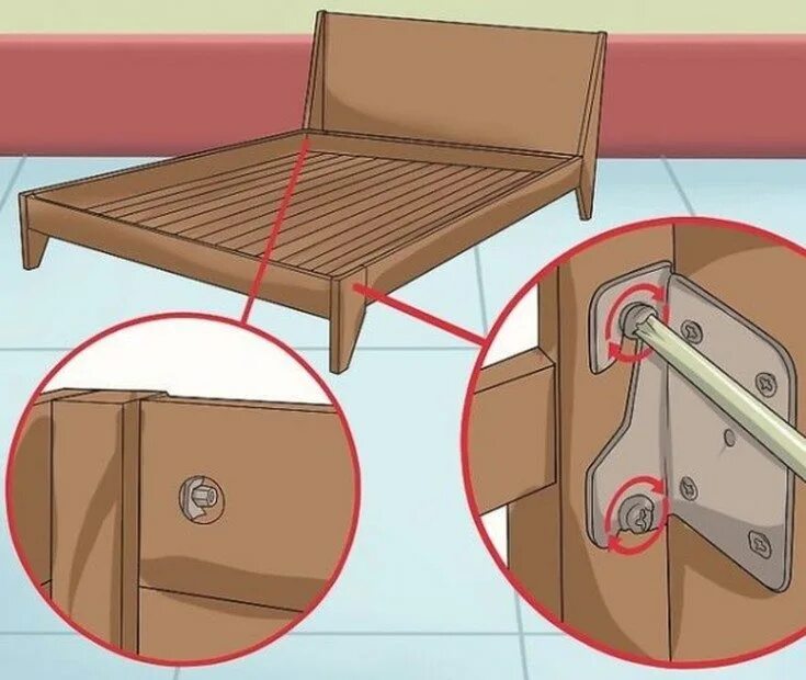 Как сделать скрип. Крепление спинки кровати. Крепление царги кровати. Крепёж для деревянных кроватей. Крепеж для кровати из дерева.