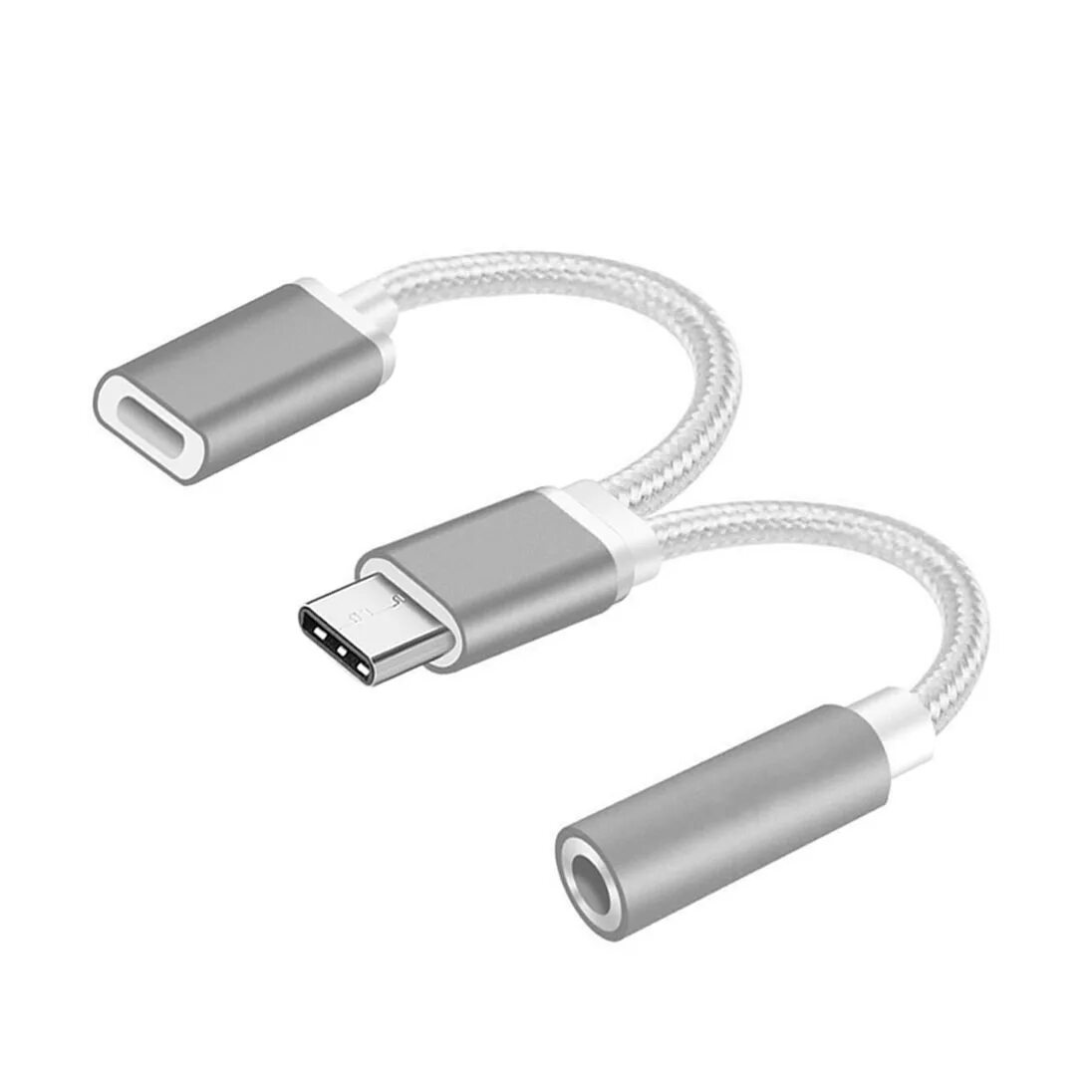 Адаптер Type c to Jack 3,5. USB Type-c 3.5 mm Jack charge. Aux USB Type-c на Jack 3.5. Адаптер USB-C Ugreen cm193 / 3.5mm Audio Jack / зарядка / Android / цвет черно-серый, 0,1м, (50596).