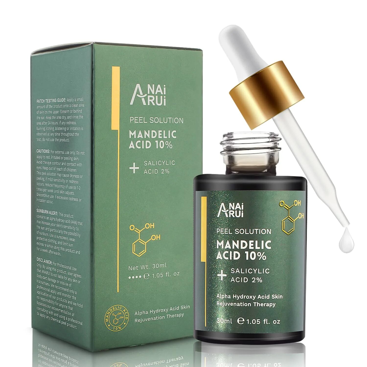 Mandelic acid. Mandelic Peel. Mandelic acid 10% + ha 30 ml. Раствор пилинг Mandelic.