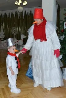 Снеговик на новогоднем утреннике