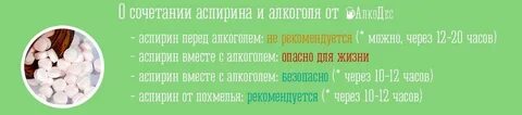 Можно ли после аспирина