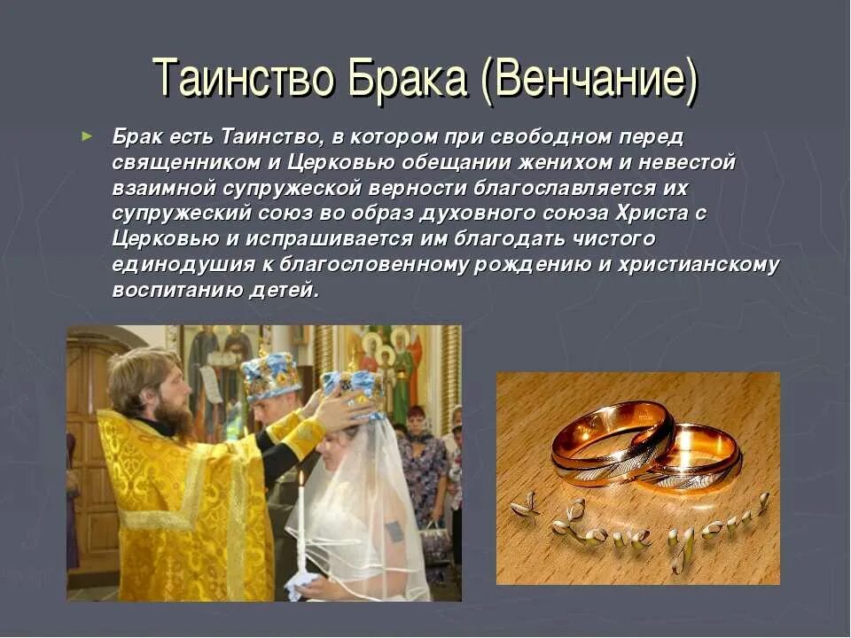 Церковное таинство венчание. Таинство брака в православии кратко. Сообщение о венчании. Традиции венчания.