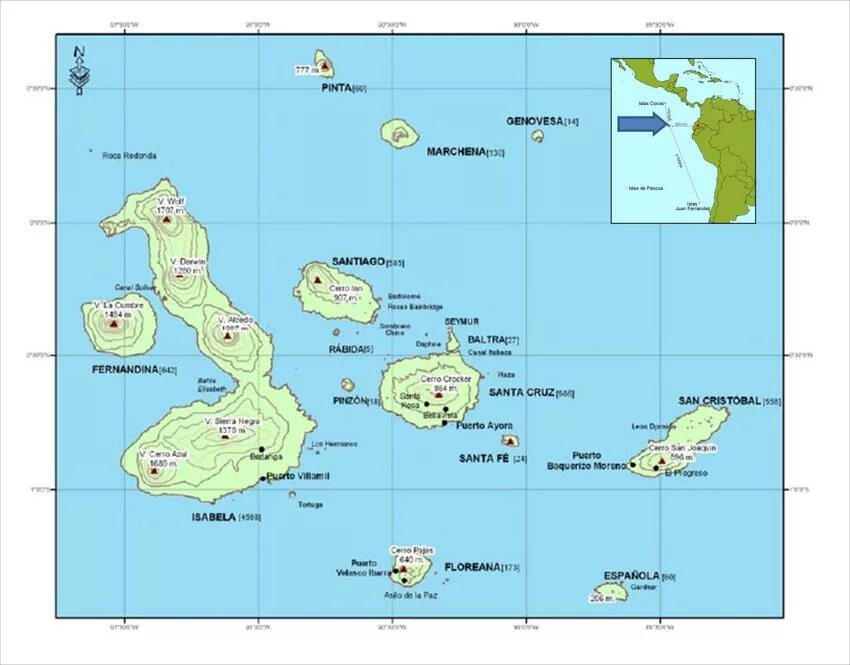 Галапагосские острова на карте. Остров Галапагос на карте. Галапагосские острова Эквадор на карте. Галапагосские острова как переводится с испанского