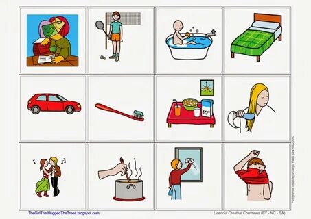 Daily routine flashcards