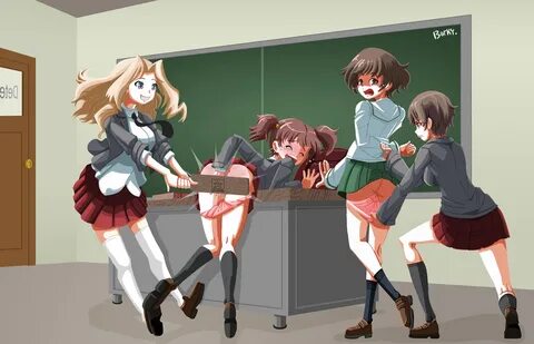 Anime girls getting spanked ♥ anime spanked