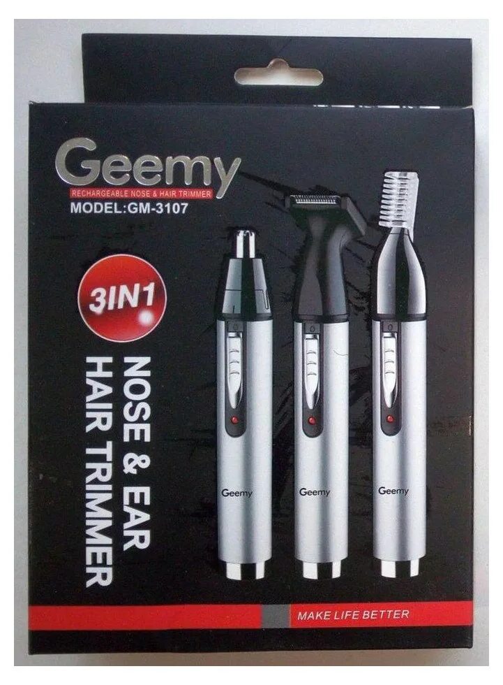 Инструкция на русском языке триммер geemy. Триммер Gemei GM-3107. Триммер Geemy 3107. Триммер Geemy 3 в 1. Триммер для носа ушей и бровей Geemy GM 3107