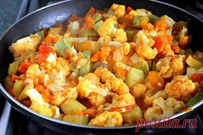 Вкуснейшее Овощное Рагу с капустой и кабачками ! Простой постный, вегетарианский