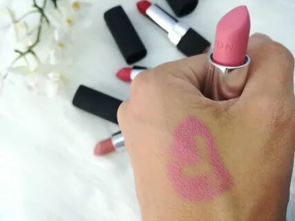 Avon True Perfectly Matte lipsticks: Ruby Kiss, Rouged Perfection, Rose Awakenin