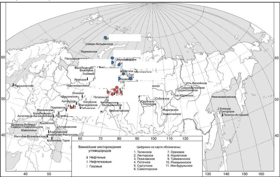 Крупнейшие газовые месторождения России. Крупные месторождения нефти и газа в России на карте. Крупные месторождения природного газа в России на карте.