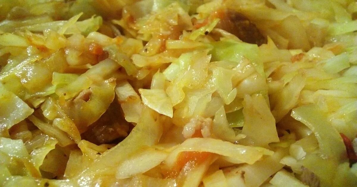 очень вкусная тушеная капуста.