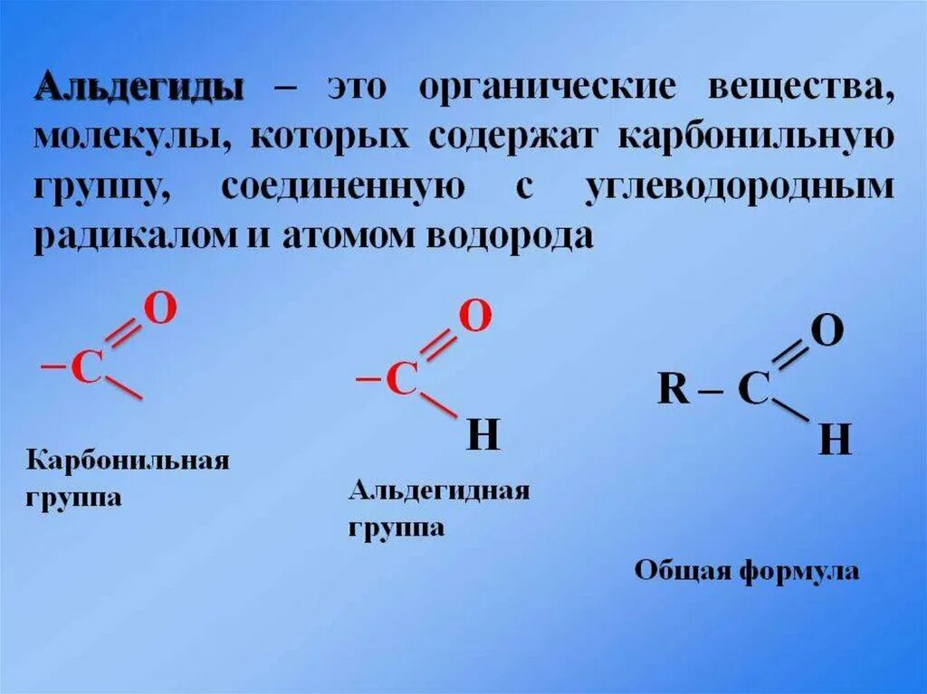 Альдегиды реагенты