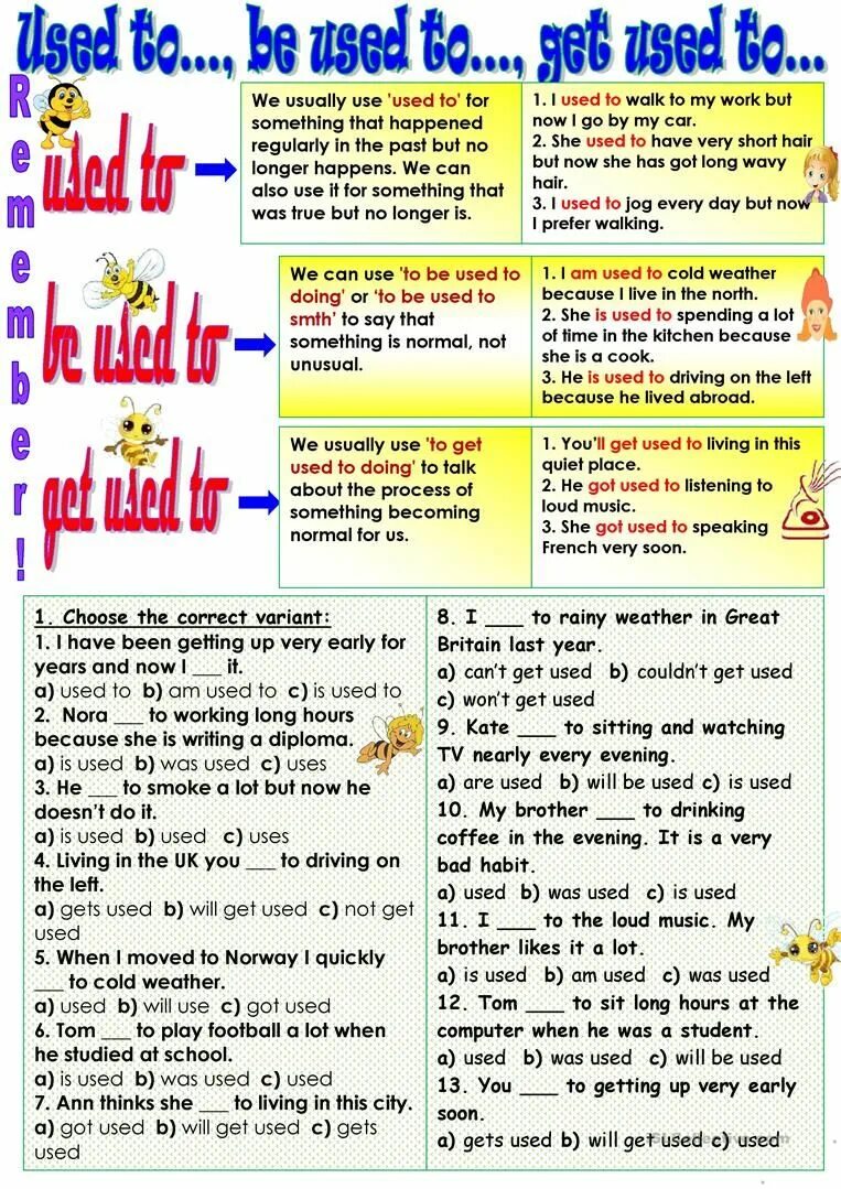 Used to get used to worksheets. Used to be used to get used to упражнения. Get used to и be used to упражнения. Used to be used to get used to Worksheets. Used to упражнения.