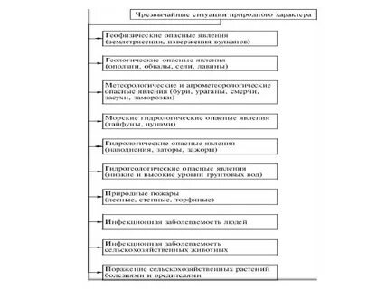 Тест по теме чрезвычайные ситуации природного характера