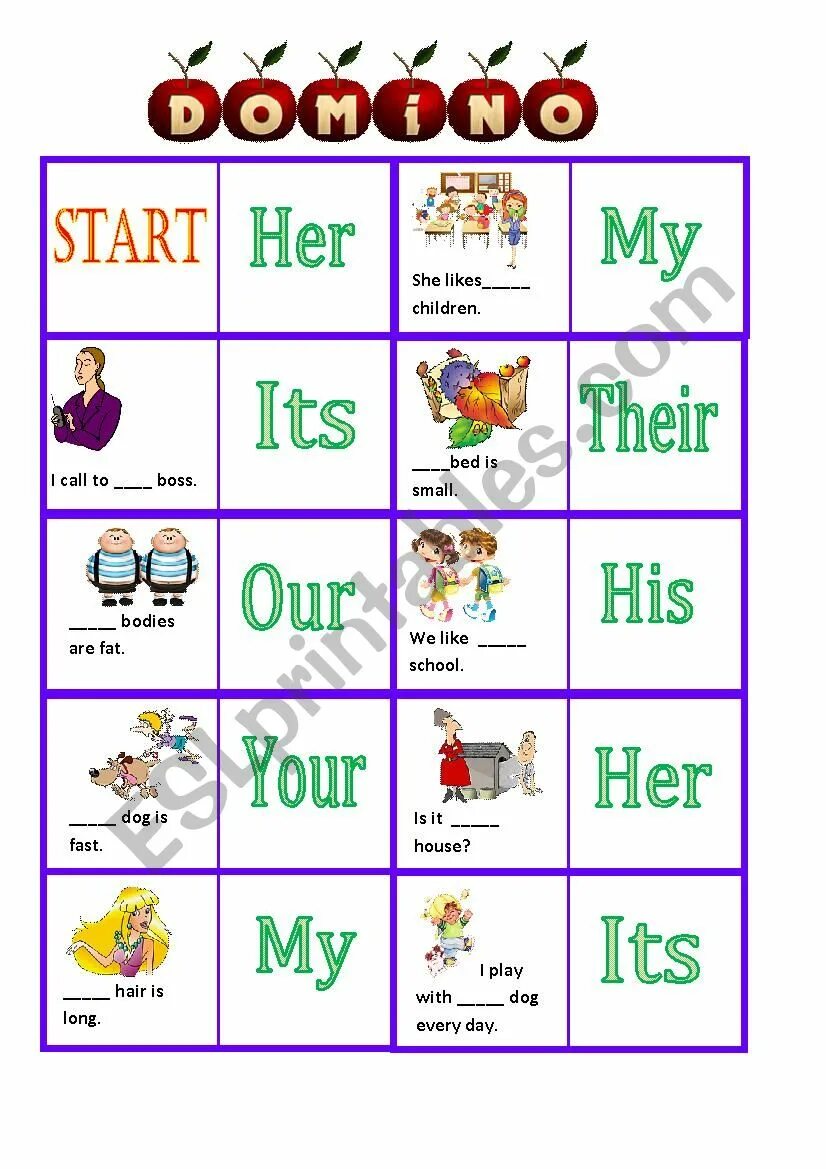 Possessive pronouns игры. Possessive adjectives games. Притяжательные местоимения в английском языке Worksheets. Possessive pronouns Домино.