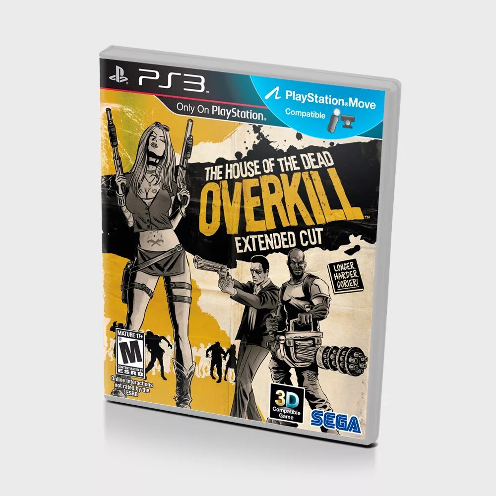 House of the Dead Overkill Extended Cut ps3. House of the Dead Overkill ps3 комплект.