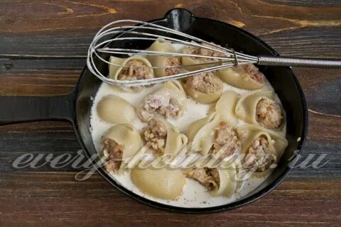 Ракушки на сковороде