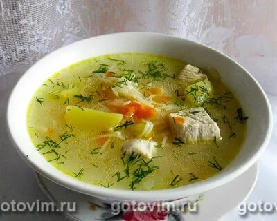 Куриный суп из голеней с вермишелью