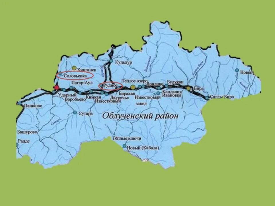 Еврейская автономная область село. Карта Еврейской автономной области Облученского района. Карта Облученского района с населенными пунктами. Карта Облученского района ЕАО. Кульдур Облученского района Еврейской автономной области.